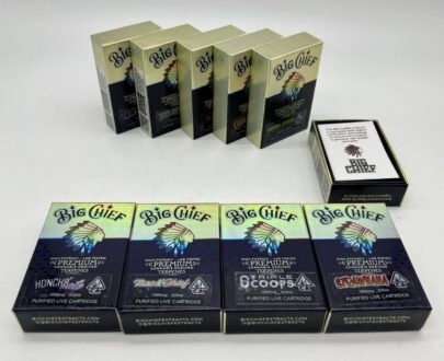 NEW Big Chief Live Resin Vape Cart 1g THC Cartridge